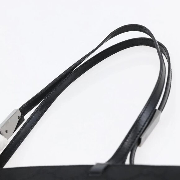 GUCCI GG Canvas Tote Bag Nylon Black Auth - Picture 11 of 15